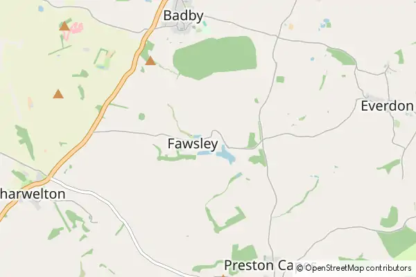 Mapa Fawsley