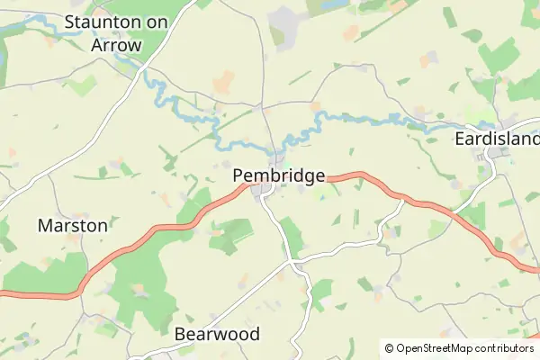 Mapa Pembridge