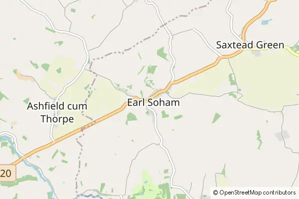 Mapa Earl Soham