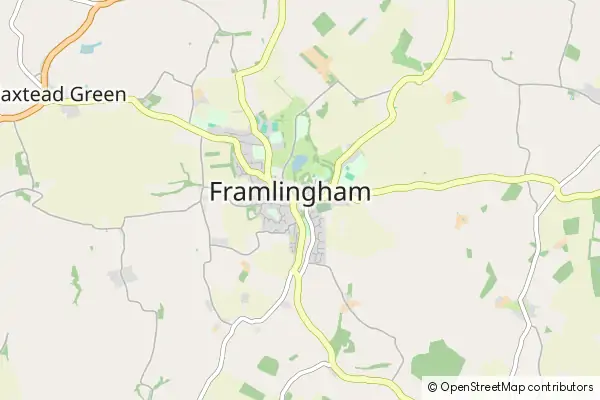 Mapa Framlingham