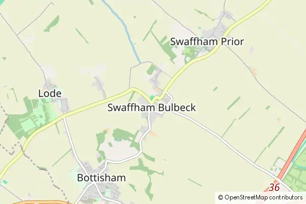 Mapa Swaffham Bulbeck