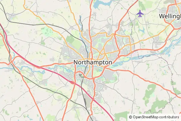 Mapa Northampton