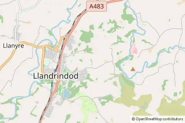 Mapa Llandrindod Wells