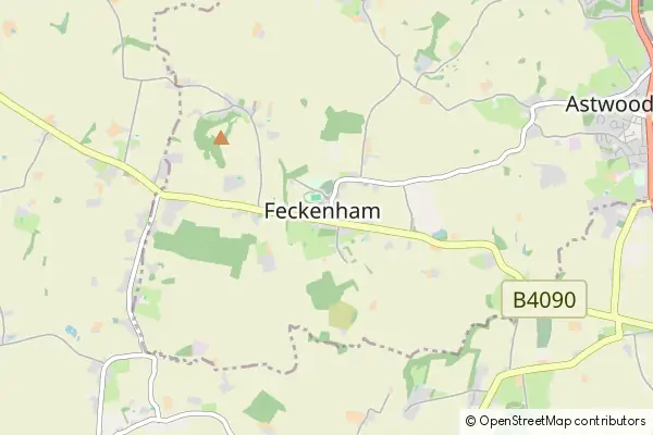 Mapa Feckenham