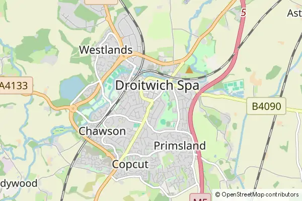 Mapa Droitwich