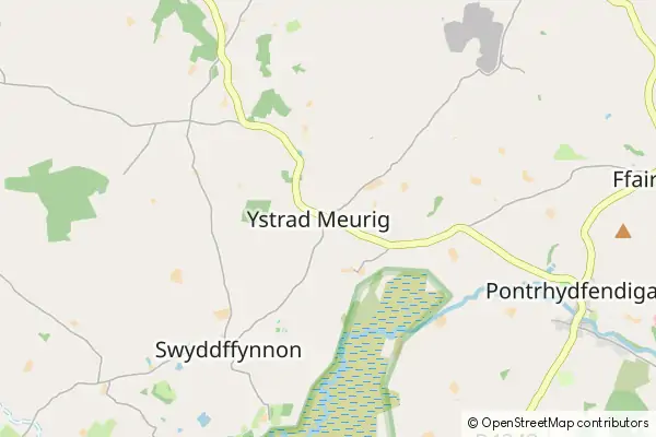 Mapa Ystrad Meurig