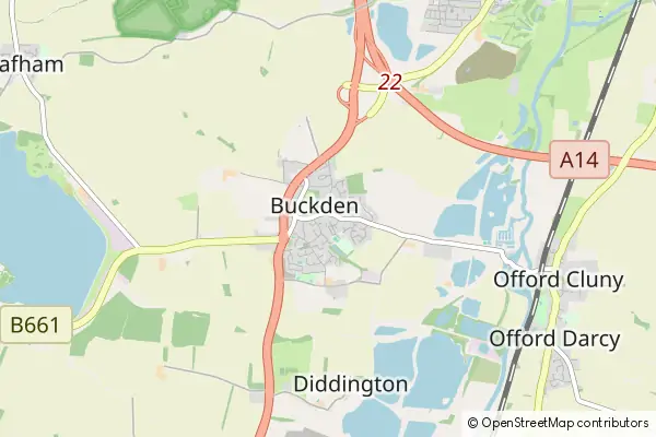 Mapa Buckden