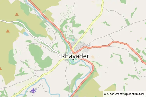 Mapa Rhayader