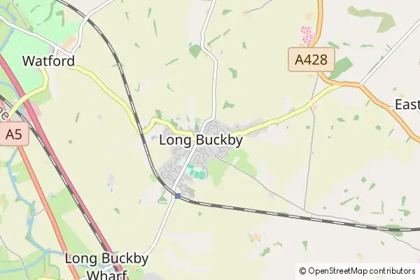 Mapa Long Buckby