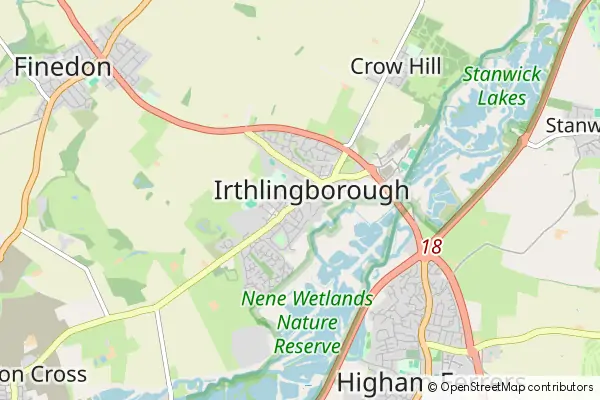 Mapa Irthlingborough