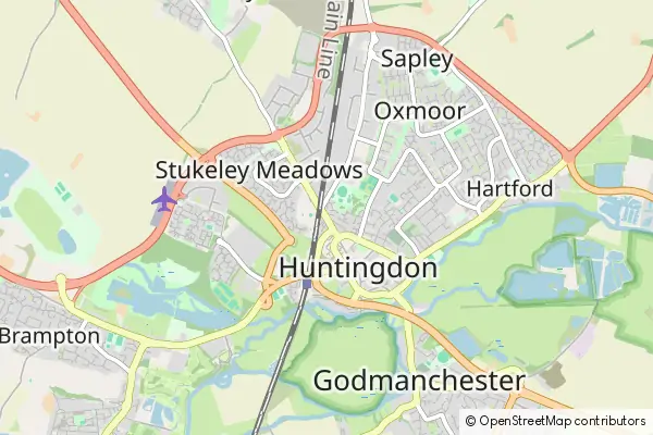 Mapa Huntingdon
