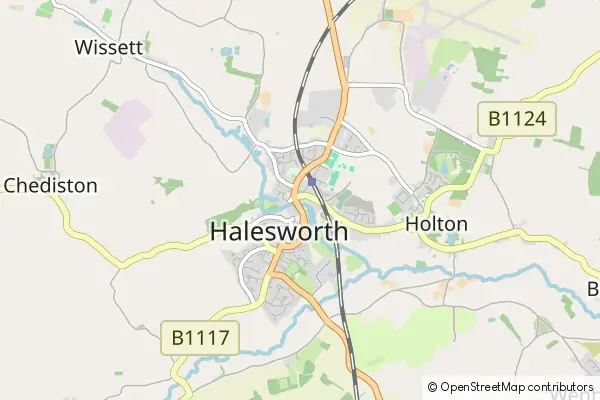 Mapa Halesworth