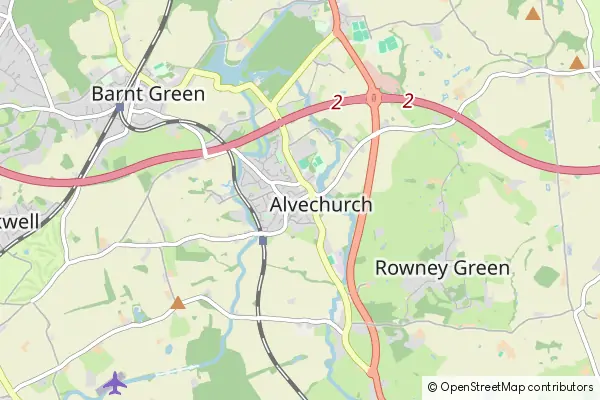 Mapa Alvechurch