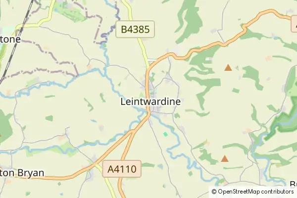 Mapa Leintwardine