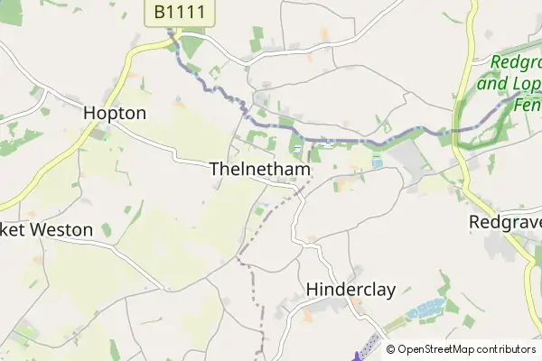 Mapa Thelnetham