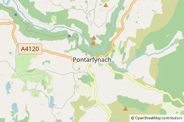 Mapa Devil's Bridge (Pontarfynach)