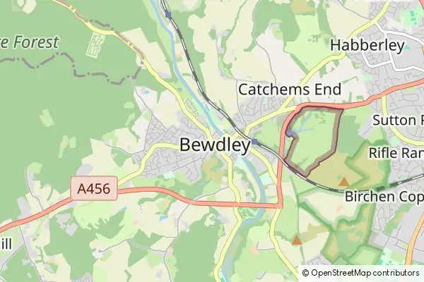 Mapa Bewdley