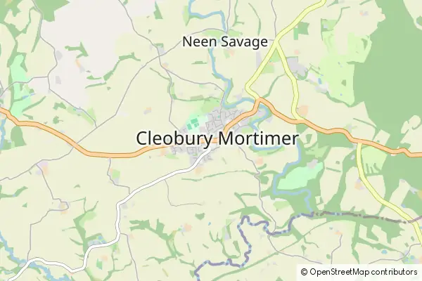 Mapa Cleobury Mortimer