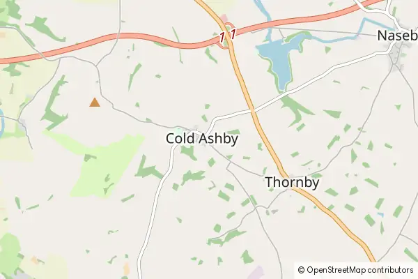 Mapa Cold Ashby