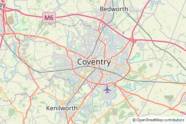 Mapa Coventry