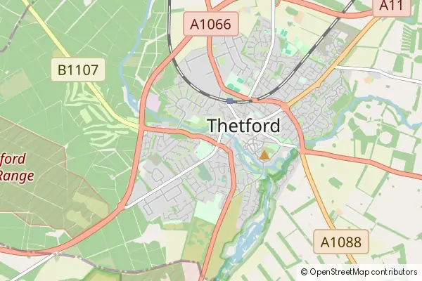 Mapa Thetford