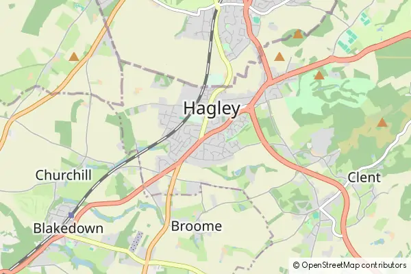 Mapa Hagley