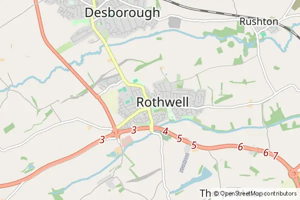 Mapa Rothwell