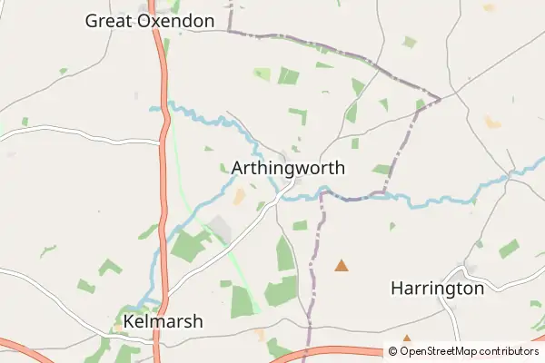 Mapa Arthingworth