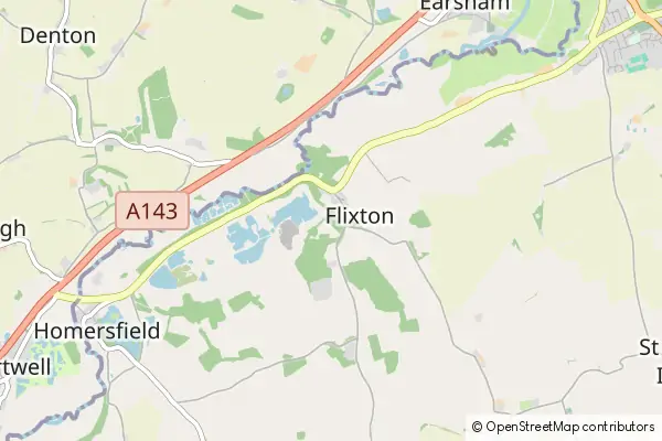 Mapa Flixton