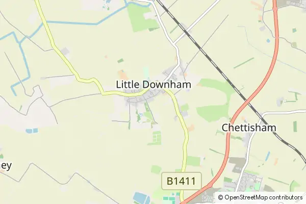 Mapa Little Downham