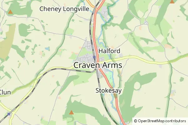 Mapa Craven Arms