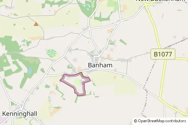 Mapa Banham