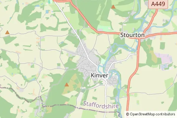 Mapa Kinver