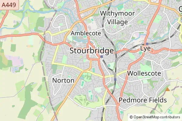 Mapa Stourbridge