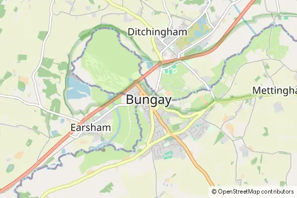 Mapa Bungay