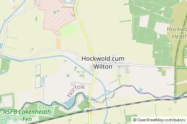 Mapa Hockwold cum Wilton