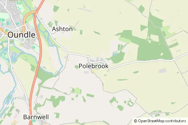 Mapa Polebrook