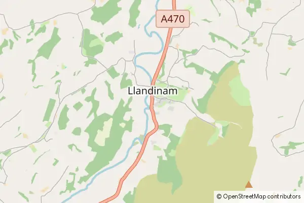 Mapa Llandinam