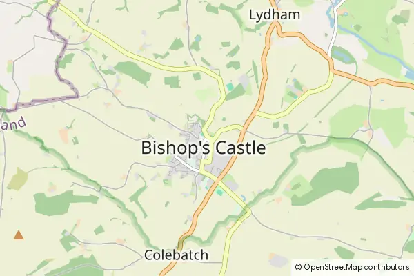 Mapa Bishops Castle