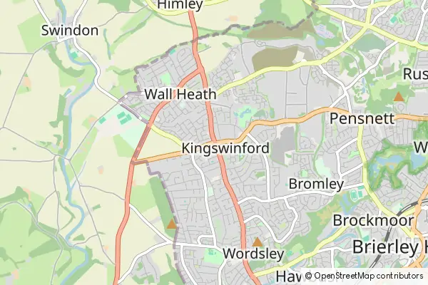 Mapa Kingswinford