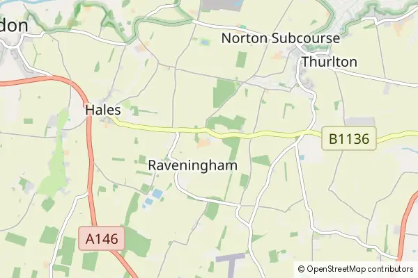 Mapa Raveningham