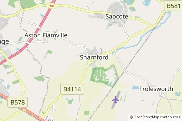 Mapa Sharnford