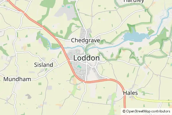 Mapa Loddon