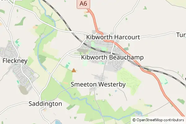 Mapa Kibworth Beauchamp