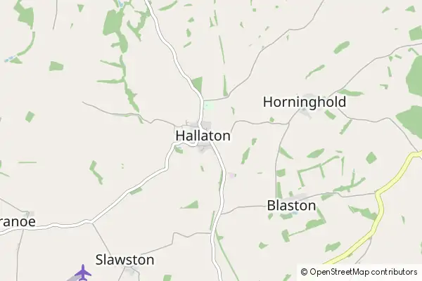 Mapa Hallaton