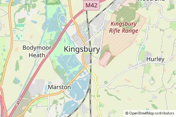 Mapa Kingsbury