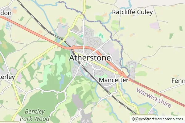 Mapa Atherstone