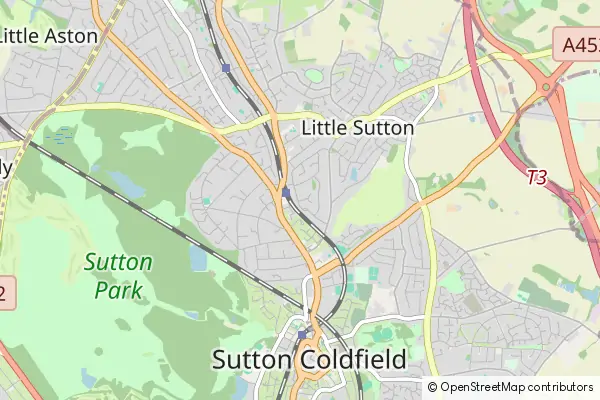 Mapa The Royal Town of Sutton Coldfield