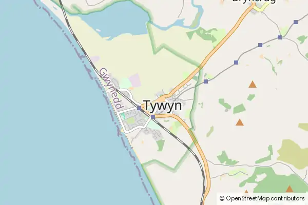 Mapa Tywyn
