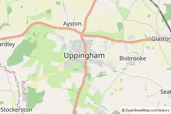 Mapa Uppingham